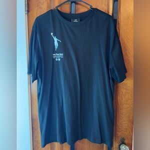 H&M Black Tee with Basketball Graphic